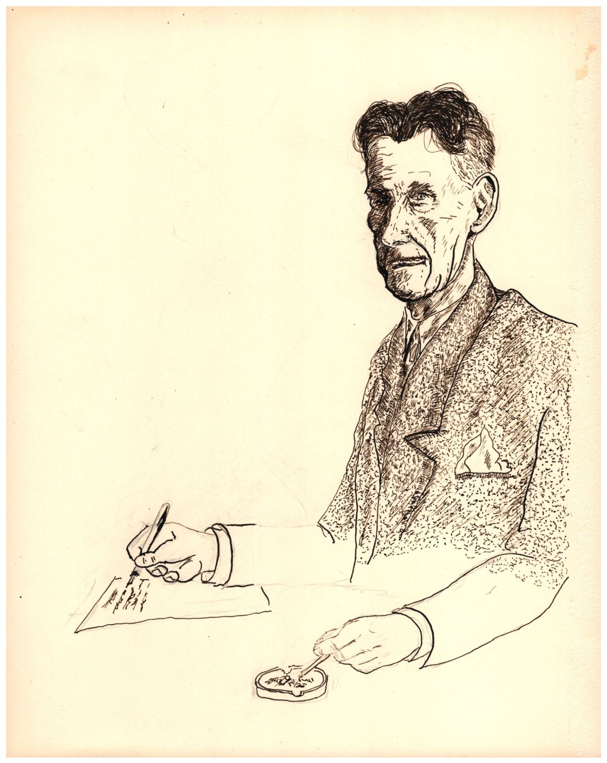 George Orwell writes by David Atkinson